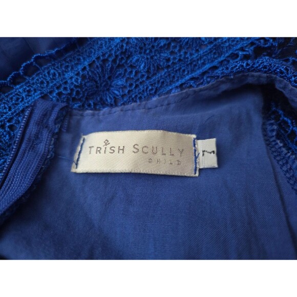 Trish Scully Child Delphine Dress Party Formal Gown Girls Sz 7 Royal Blue Hi-Lo - Picture 6 of 8